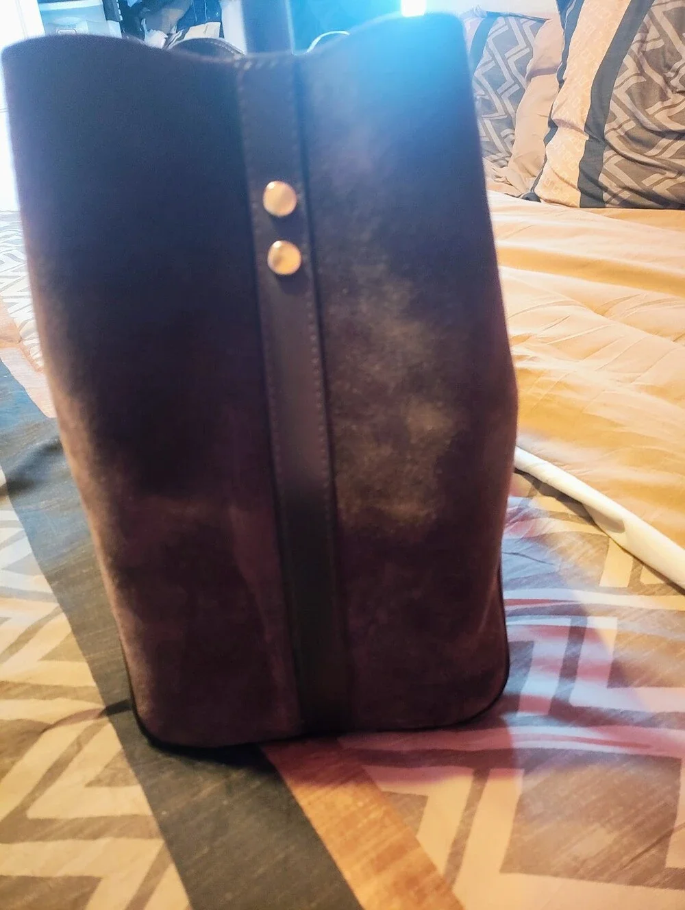 Italian Leather Black Satchel with Rose Gold Lock